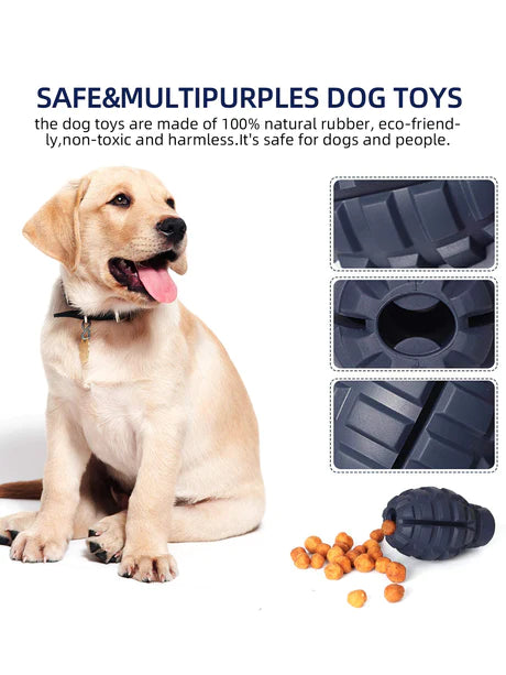 PETOPIA Ultra Tough Dog Toy Hand Grenade