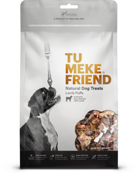 TU MEKE FRIEND Air-Dried Natural Dog Treats Lamb Puffs 80G