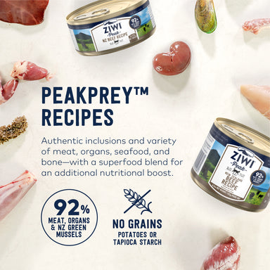 ZIWI Peak Canned Cat Food -Beef Recipe 85g