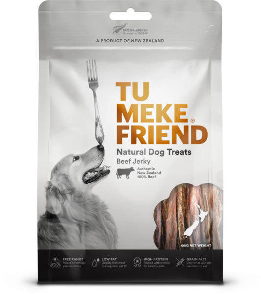 TU MEKE FRIEND Air-Dried Natural Dog Treats Beef Jerky 100G