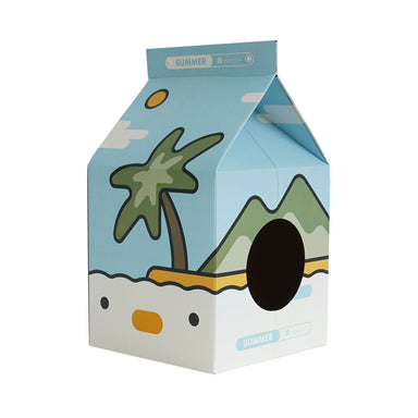PURROOM Tetra-Pak Cat Scratcher House (Summer)