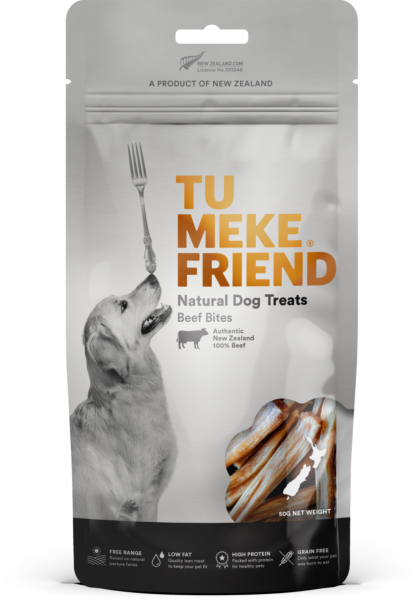 TU MEKE FRIEND Air-Dried Natural Dog Treats Beef Bites 50G