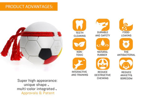 PETOPIA Ultra Tough Dog Toy Football Game