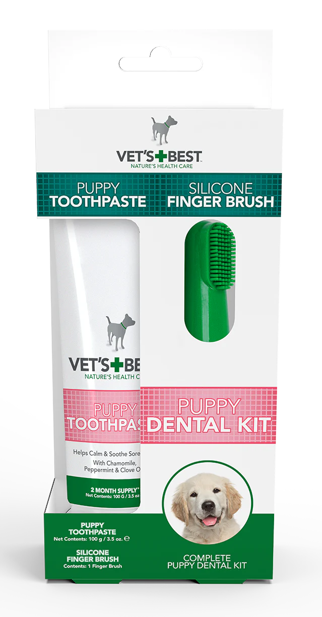 Picture of VET'S BEST Dental Care Kit For Puppies — Adore Pet Australia