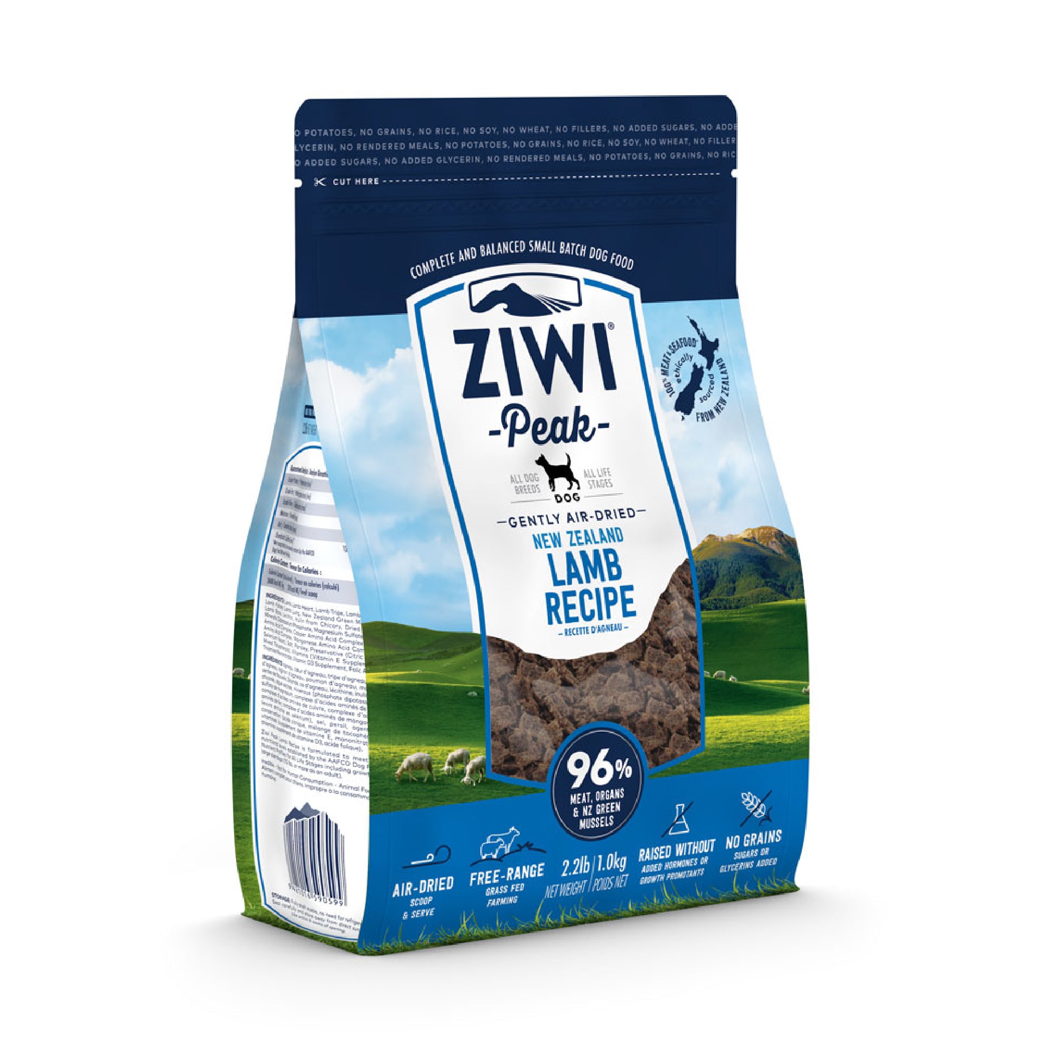 ZIWI Peak Air-Dried Dog Food - Lamb Recipe 454g