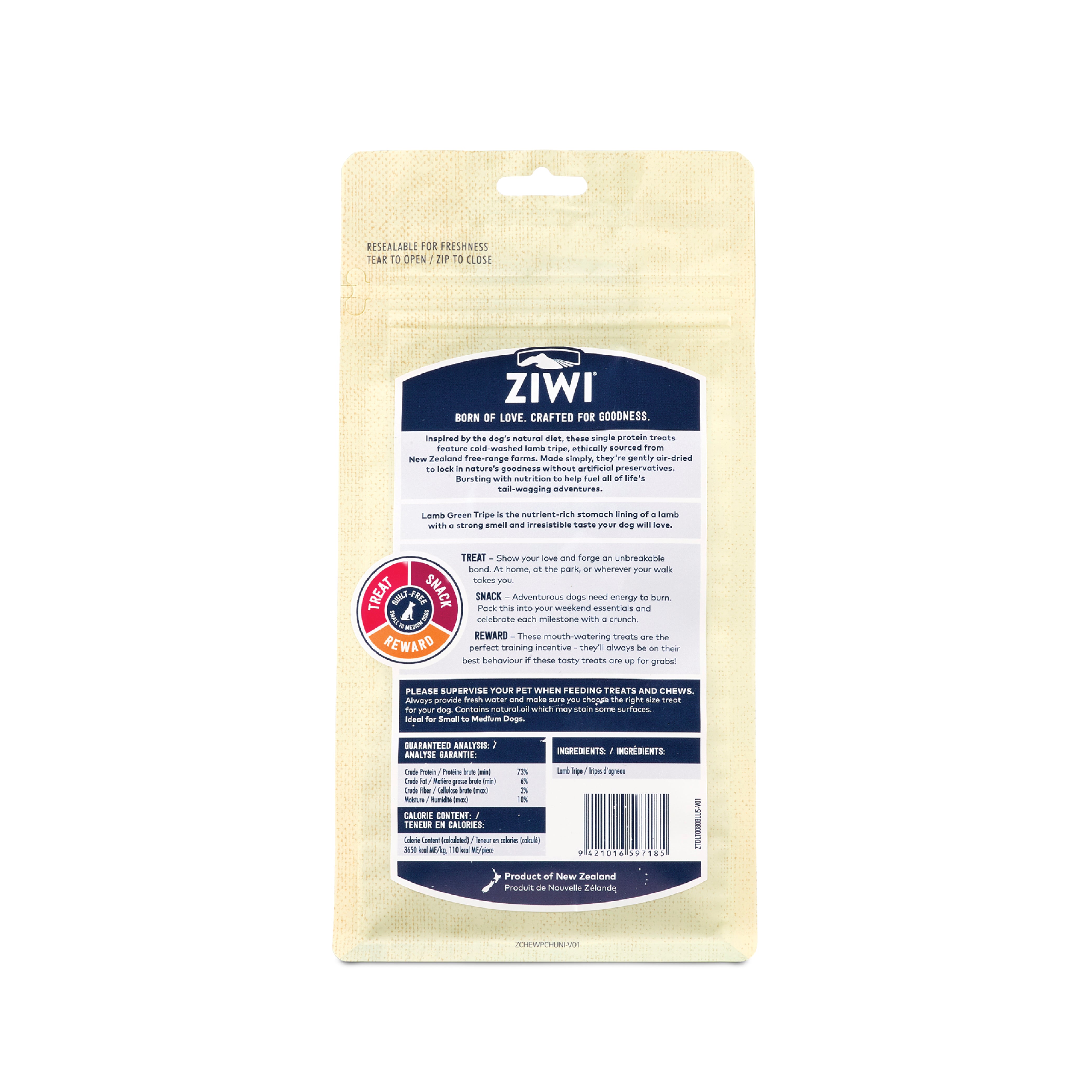 ZIWI Oral Treats & Chews - Lamb Green Tripe