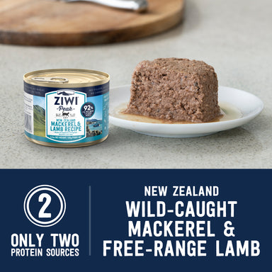 ZIWI Peak Canned Cat Food -Mackrel & Lamb Recipe 85g