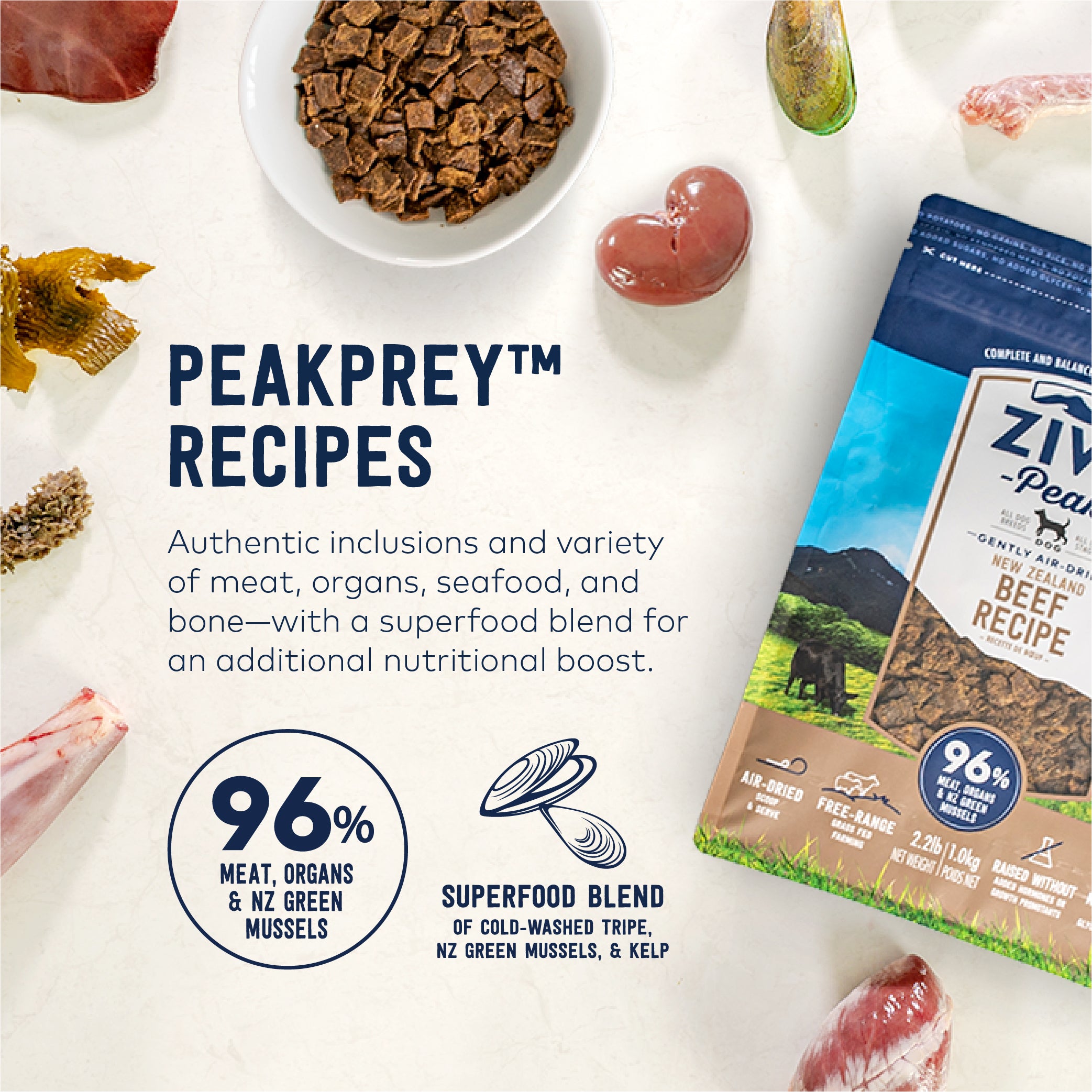 ZIWI Peak Air-Dried Dog Food - Beef Recipe