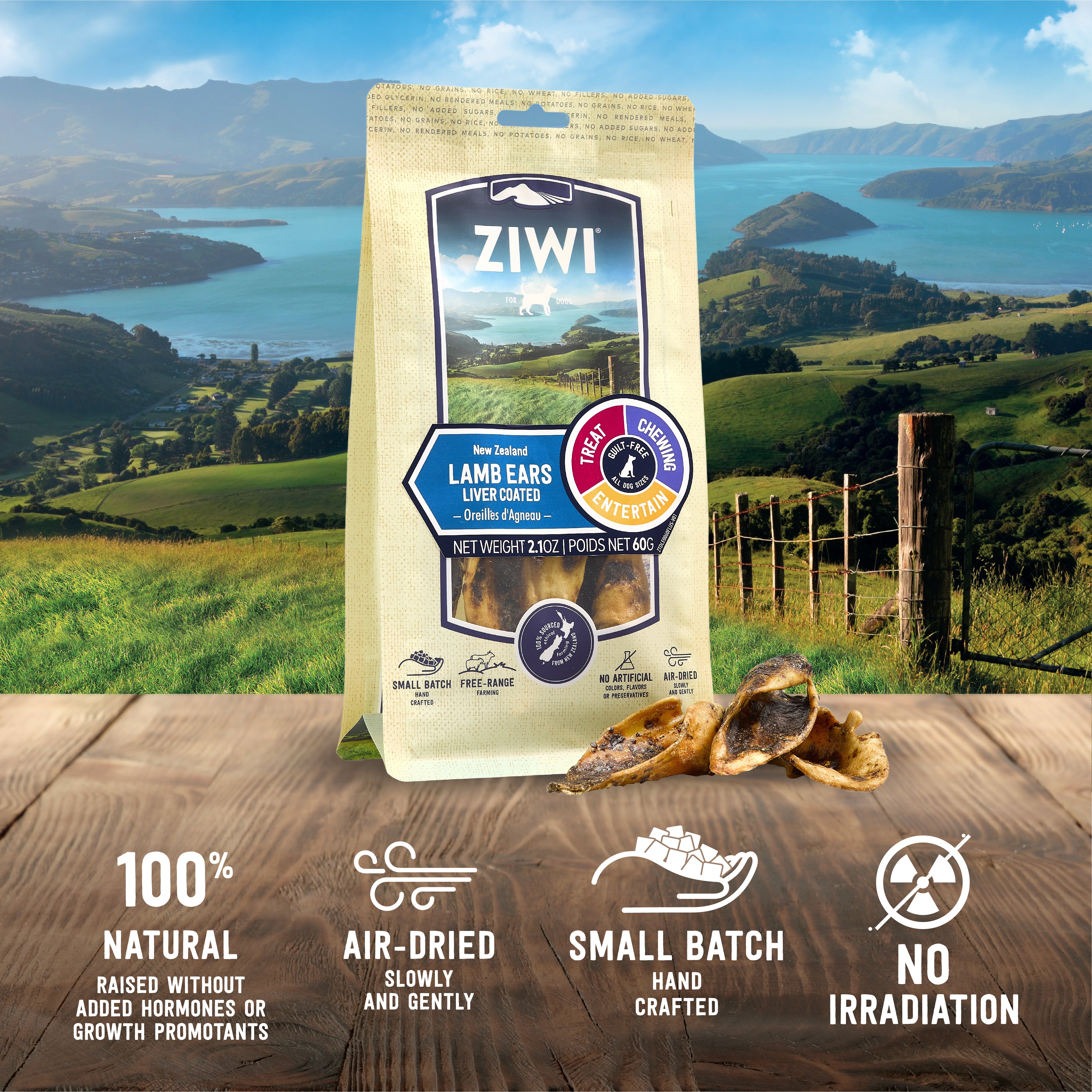 ZIWI Oral Treats & Chews - Lamb Ears