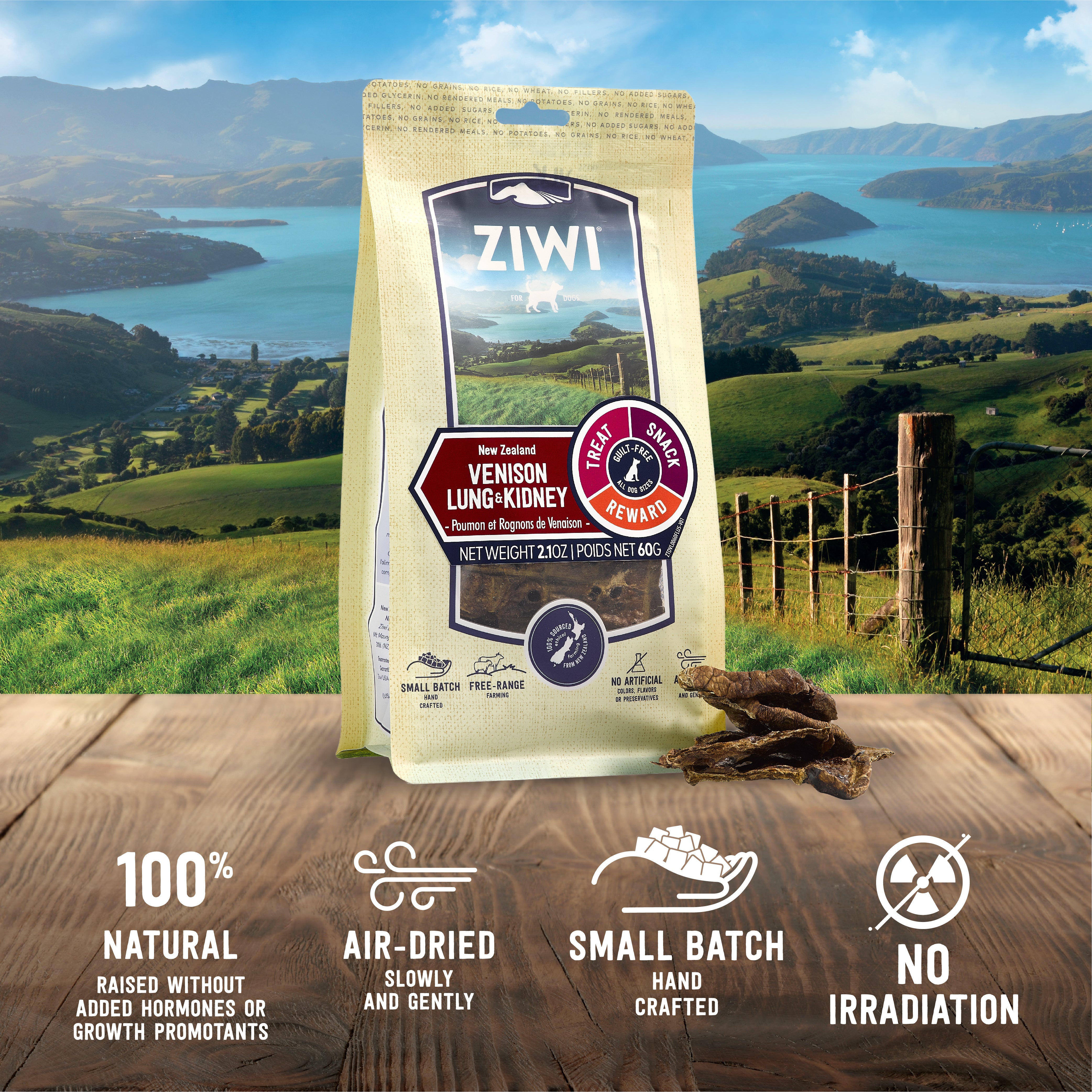 ZIWI Oral Treats & Chews - Venison Lung & Kidney