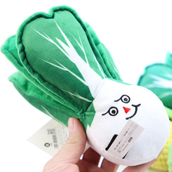 Aussie Naturals Double Horn Choy Dog Toys, Large, Green/Off-White